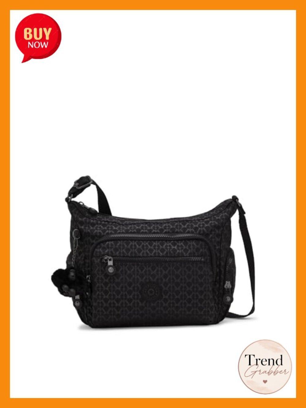 Small Crossbody Bag with Multiple Zip Pockets, Water Resistant